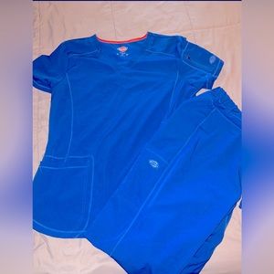 Royal Blue Dickies Scrub Set